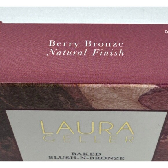 LAURA GELLER Baked Blush-N-Bronze Marbleized 2-N-1 Berry Bronze .30 oz New W/Box - Picture 2 of 3